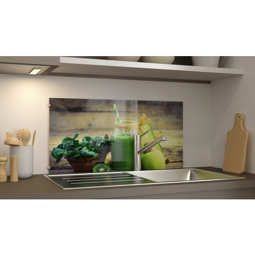 NOVADOORS Glasboard Green Smoothie, mehrfarbig, Glas, B/H: 80 x 80 cm - Bild 1