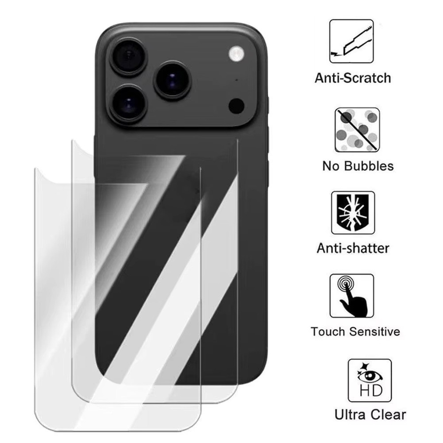 Transparente kratzfeste Glasrückseite Schutzhülle für Apple iPhone 17 und iPhone 17 Air - Bild 2