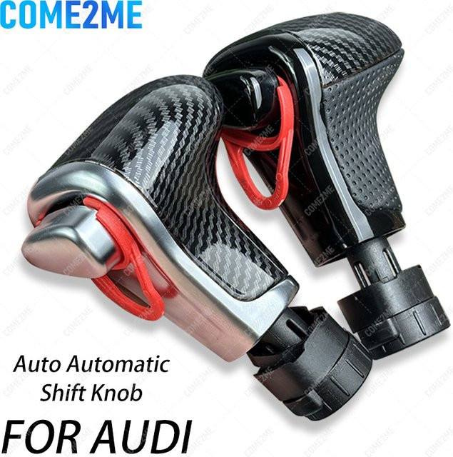 Automatischer Schaltknauf mit Schaltsack für Audi A6 C6 A3 8P A4 B8 A5 Q5 Q7 A7 in Schwarz - Bild 1