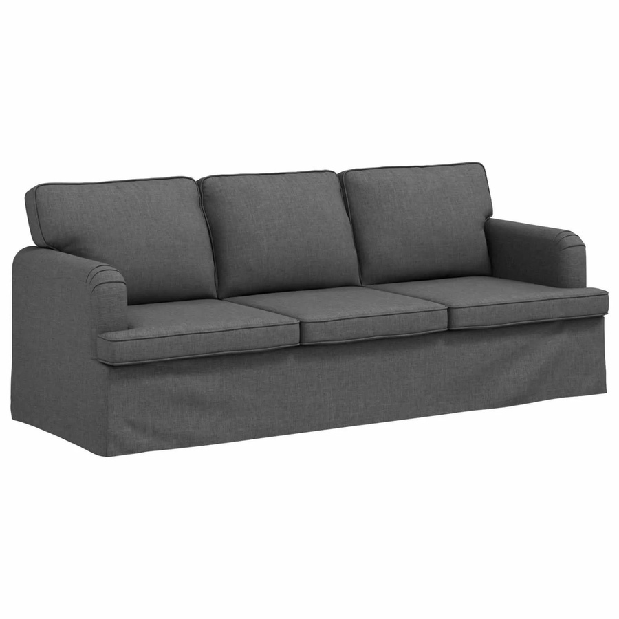 vidaXL Sofa Dunkelgrau mit Stoffbezug und Metallrahmen B/T/H: 201 x 80 x 85 cm - Bild 2
