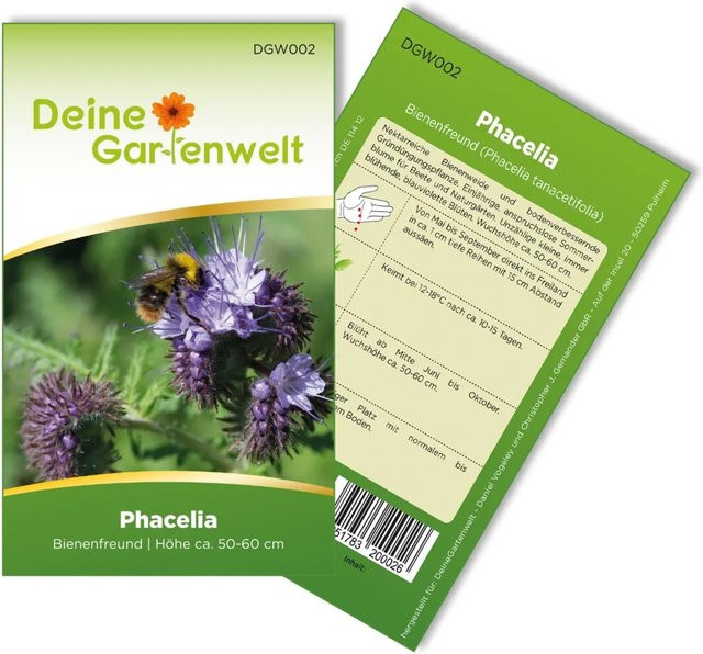 Deine Gartenwelt Phacelia Bienenfreund Samen für Beete und Naturgärten - Bild 1