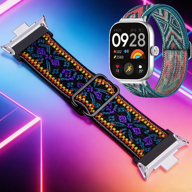 yunfook Uhrenarmband Nylon, Bunt, Unisex - Bild 1