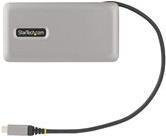 StarTech.com USB-C Multiport Adapter DKT31CDHPD3 in Grau mit HDMI, DisplayPort, GbE und 100W PD für 4K 60Hz - Bild 1