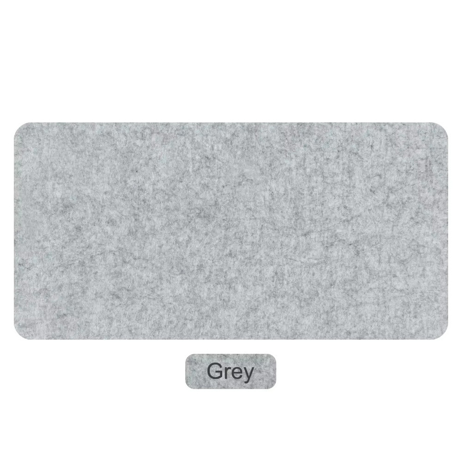 Gaming Mousepad aus Wollfilz für Computer und Laptop, B/T: 80 x 40 cm, Schwarz/Grau - Bild 3