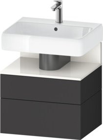Duravit Waschtischunterschrank Qatego in Grau, B/T/H: 59 x 47 x 59 cm - Bild 1