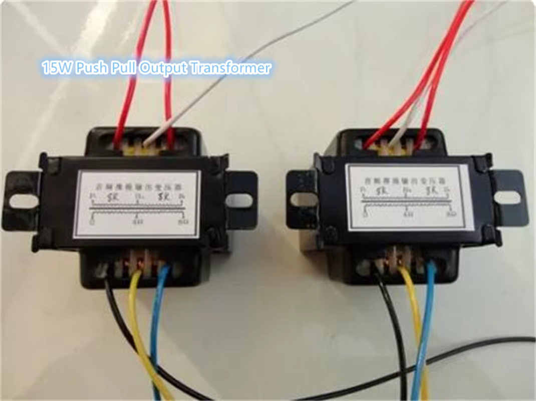 HengyRandian 15W Push-Pull Ausgangstransformator für Röhrenverstärker in Schwarz, 6P1 6P6 6P14 6P15 EL84, 8k oder 10k, Sekundär 0-4-8 Ohm - Bild 4