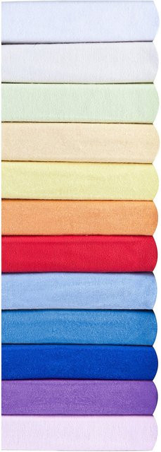 Bornino Home Feinbiber-Spannbetttuch aus Baumwolle für Babys, Beige/Mehrfarbig, B/T: 60 x 120 cm oder 70 x 140 cm - Bild 1