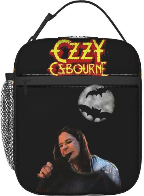 Fancy Style Studio Ozzy Osbourne Merch Isolierte Lunchtasche für Damen und Kinder, Schwarz, One Size - Bild 1