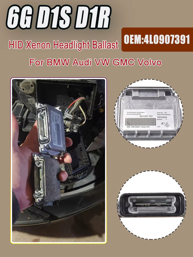 Malcayang 6G D1S Xenon-Scheinwerfer-Vorschaltgerät für BMW 1er Serie 2007-2010, Farbe: Silber - Bild 3