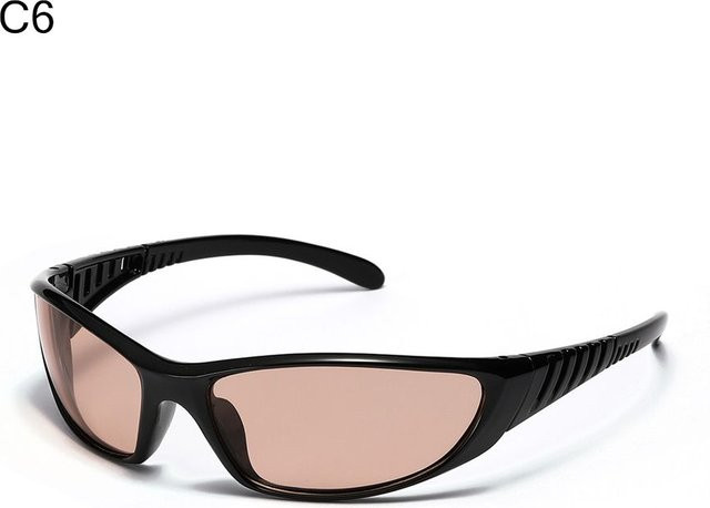 liuongwen Sportsonnenbrille, Herren, Vollrand, rechteckig, schwarz - Bild 1