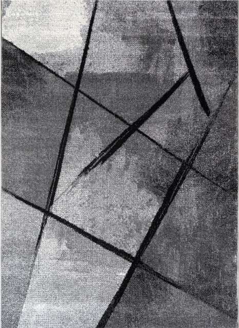 Moderner Teppich Monde in Grau mit abstraktem Design von teppich.de, B/T: 240 x 340 cm - Bild 1