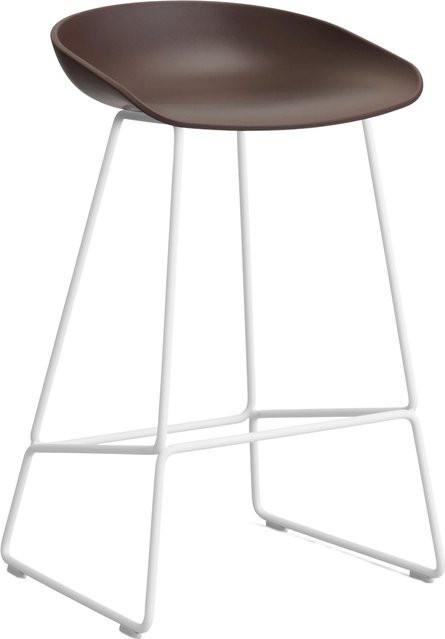 HAY About A Stool AAS 38 Hocker in Lila mit Stahlgestell und Polypropylen-Sitzschale - Bild 1