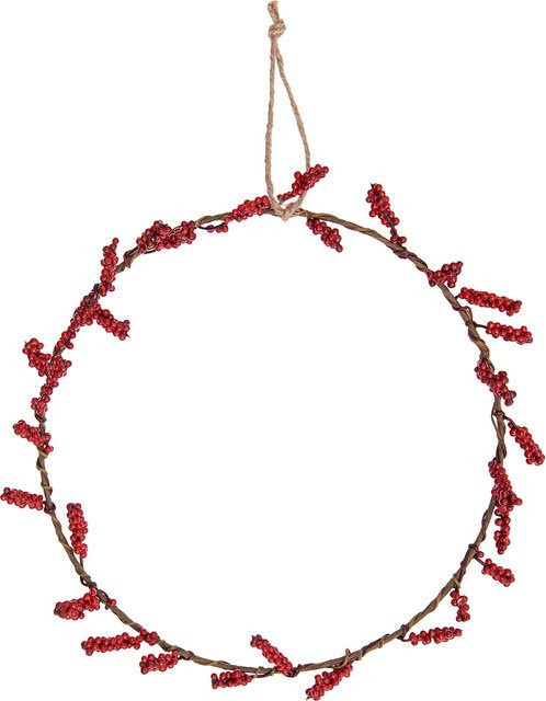 Rico Design Beerenkranz in Rot, Durchmesser: 30 cm - Bild 1