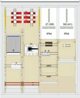 Hager Wandlerschrank ZAW132A1 B/H/T: 31,5 x 111,0 x 135,5 cm - Bild 1