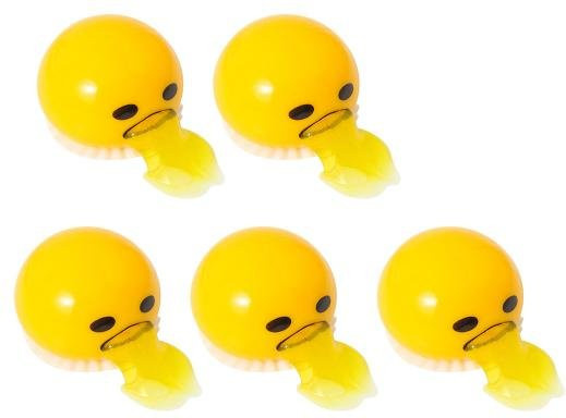 Sholov Kotzendes Saugendes Eigelb Fidget Toy Stressball 5-teiliges Set - Bild 1
