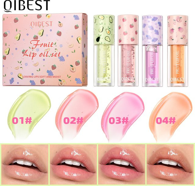 QIBEST Lippenöl-Balsam-Set, glänzend, Unisex - Bild 1
