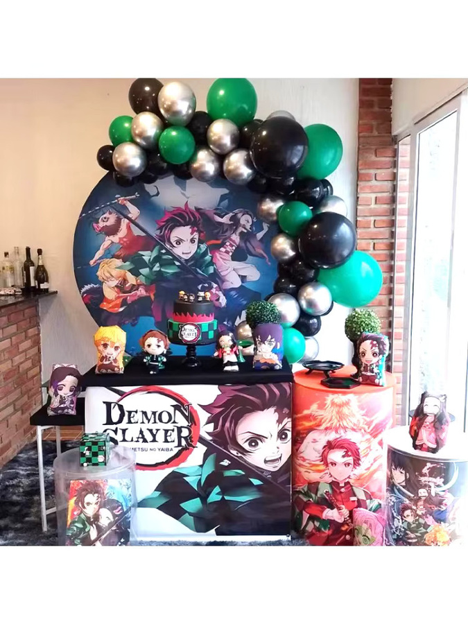 Bandai Kimetsu No Yaiba Anime Ballongirlande Montage-Set bunte Partydekoration für Kinder - Bild 3