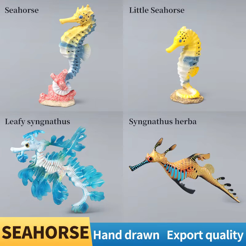 XIALIBAOMOWAN Hippocampus Meer Drache, Action Figure, Meerestiere, Kunststoff - Bild 2