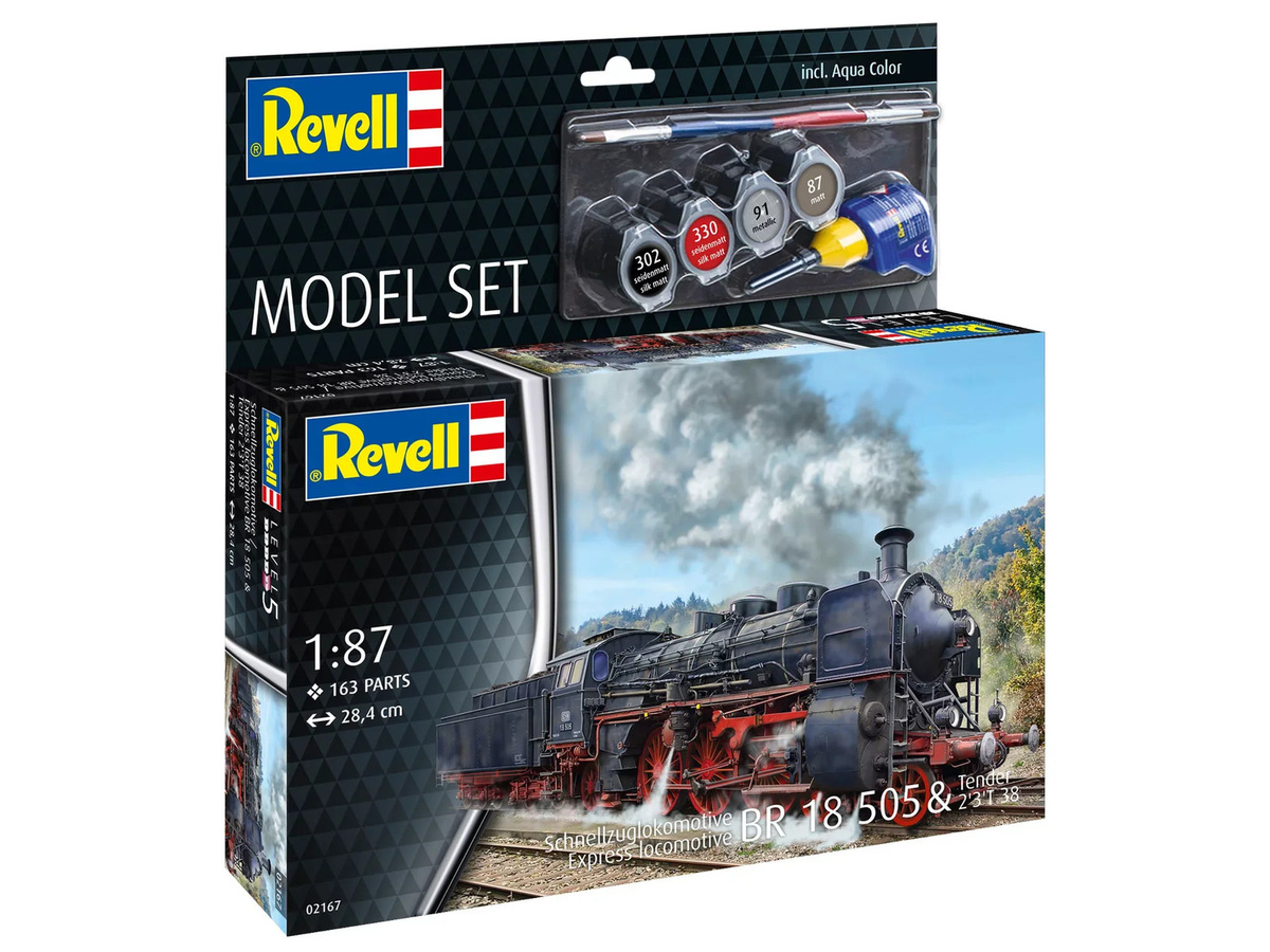 Revell Schnellzuglokomotive BR18 505 mit Tender, Model Set - Bild 3