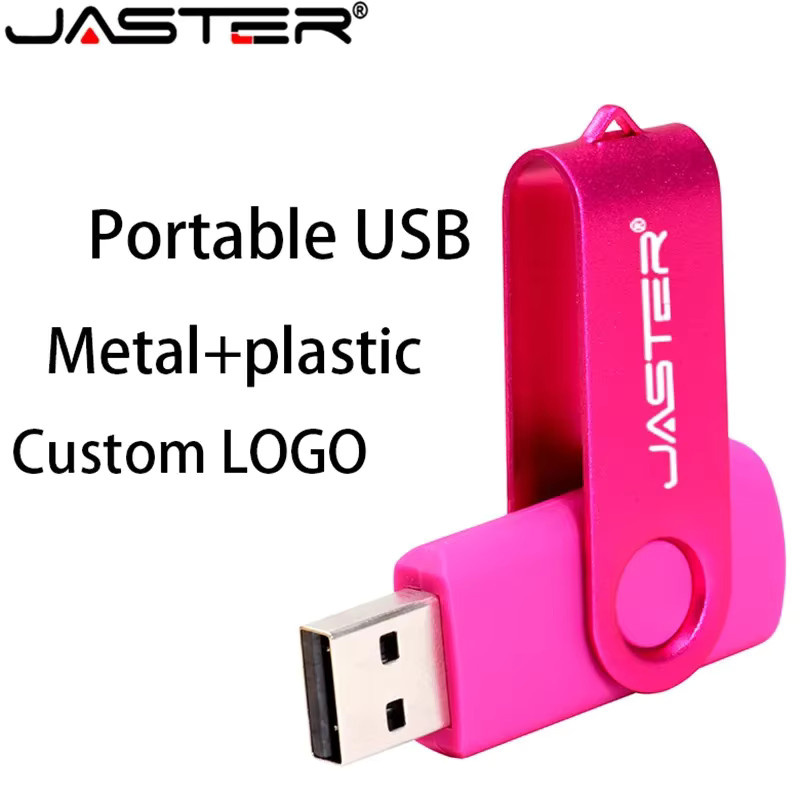 JASTER USB 2.0 Flash-Laufwerk Drehbares High Speed Pendrive Schwarz Wasserdicht - Bild 2