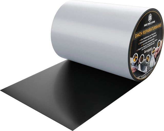 HSS Dach Reparaturband Grau wasserdichtes Dichtungsband Breite: 15 cm, Länge: 2,5 m - Bild 1