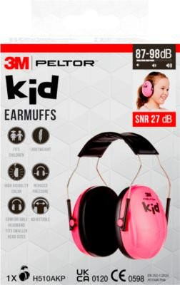 3M Peltor Kapselgehörschutz für Kinder, Pink, SNR-Wert 27 dB, EN 352 - Bild 2