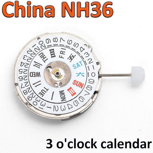 FancyWrist Ersatz Automatikwerk NH36, Silber - Bild 1