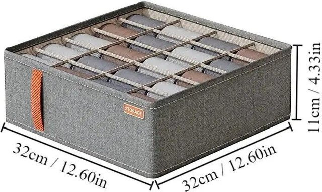 Love Home Garden Unterwäsche-Aufbewahrungsbox aus Mesh in Grau - Bild 1