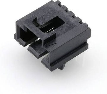 Molex Steckverbinder Schwarz mit 4 Polen und 2,54 mm Rastermaß - Bild 1