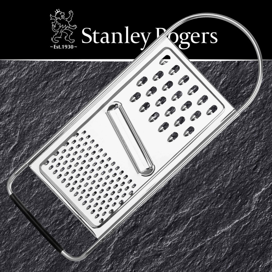 Stanley Rogers Universalreibe aus Edelstahl in Silber, B: 30 cm, H: 11,5 cm, T: 2 cm - Bild 3