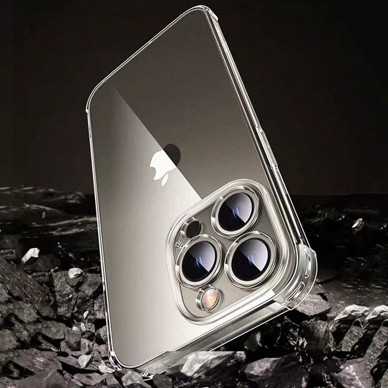 Stoßfeste und transparente Silikon Handyhülle von HMPSGN für iPhone 11 bis iPhone 17 Pro Max Plus und 17 Air - Bild 5