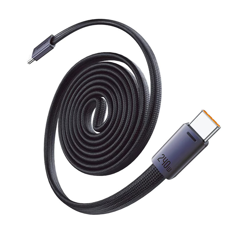 Vention Magnetisches USB-C auf USB-C Kabel 240W PD3.2 Ultraflach in Blau - Bild 4