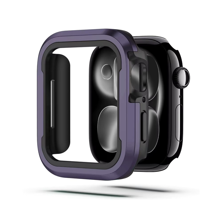 LCAPLE Schutzhülle für Apple Watch, Zweifarbiger Aluminium-TPU-Rahmen, Unisex - Bild 4
