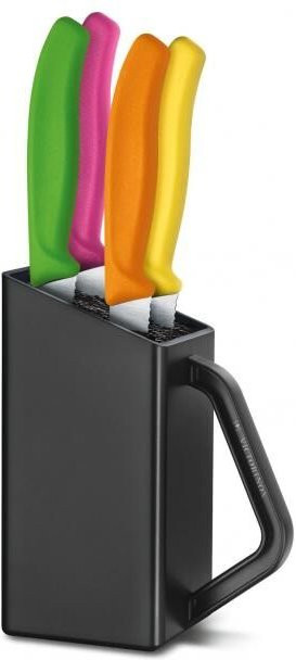 Victorinox Swiss Classic Steak- und Pizzamesserblock, 4-teilig, Schwarz - Bild 1
