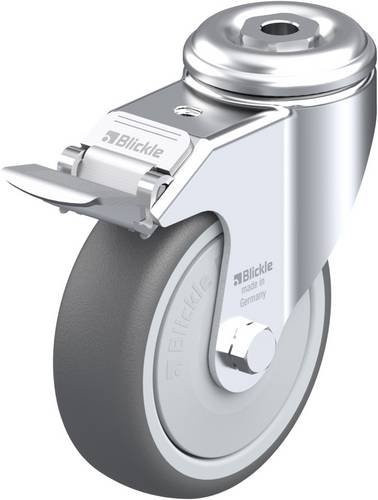 Blickle LKRA-PATH 101KF-11-FI Lenkrolle mit Feststeller in Silber und Grau, Rad-Durchmesser: 100 mm, Tragfähigkeit: 120 kg - Bild 1