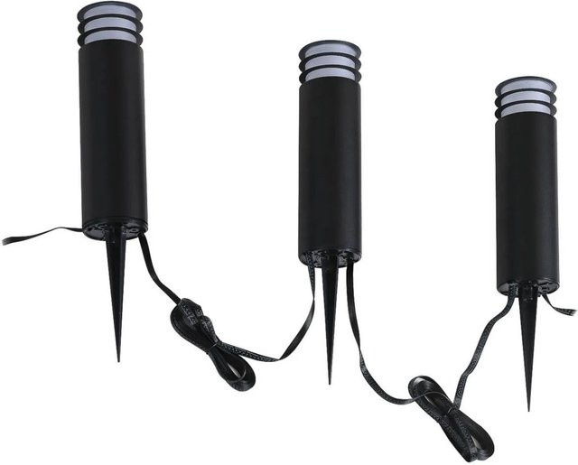 Lindby Smart Home LED Wegbeleuchtung Kaelo Gartenleuchte Schwarz dimmbar mit Tuya App-Steuerung und Ground Spike - Bild 1