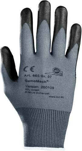 Honeywell GemoMech 665+ Arbeitshandschuh aus Nitril in Schwarz und Grau, Größe 7, EN 388 CAT II - Bild 1