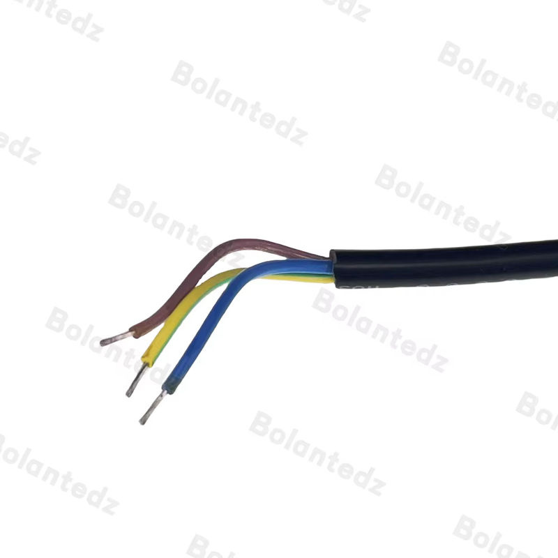 Bolantedz Stromkabel mit EU-Stecker, 16 A, 3-polig, 0,75 mm² Kupfer, schwarz, Länge: 1,5 m - Bild 3