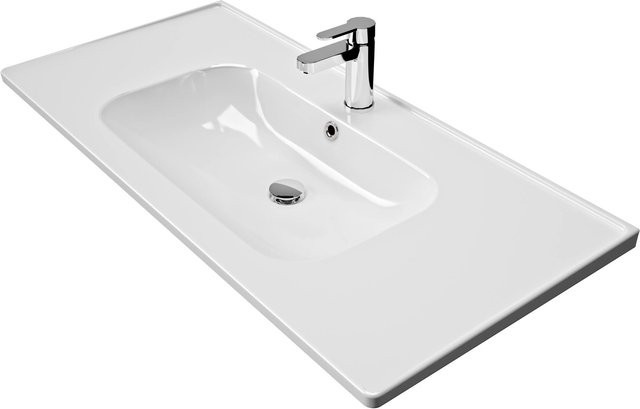 Pelipal Keramik-Waschbecken Trentino in Weiß, B: 108 cm - Bild 1