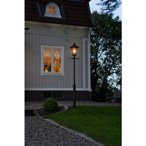 Konstsmide Außenleuchte Virgo in Schwarz, Gartenlaterne aus Metall mit E27 Fassung, B/H/T: 36 x 255 x 36 cm - Bild 3