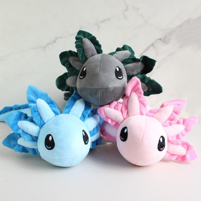 RTBXF Axolotl-Plüschtier, Graugrün, Plüsch / Textil - Bild 1