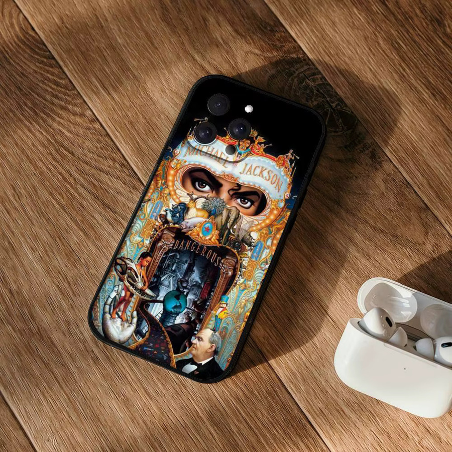 Handyhülle Michael Jackson Design für iPhone 17 16 15 14 13 12 11 Pro Max Plus Mini aus weichem TPU in Multicolor - Bild 3