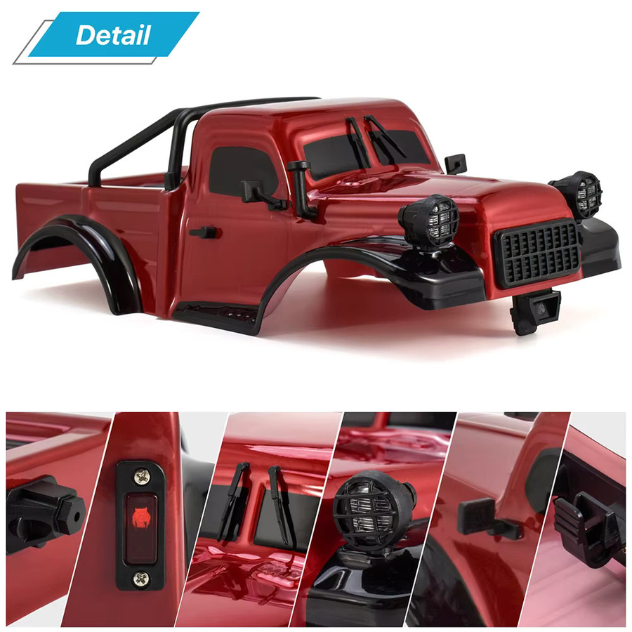 AUSTAR RC Auto Shell, Auto Gehäuse Modell, 1:18, Grau, Kunststoff - Bild 2
