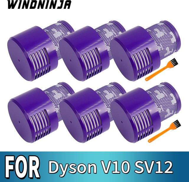 HEPA-Filter für Dyson V10 US / SV12 Cyclone Animal Absolute Total Clean Akku-Staubsauger, waschbarer Filterersatz in Purple - Bild 1