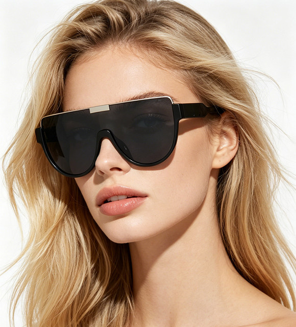 VABBON Sonnenbrille, Damen, Vollrand, round, Kunststoff - Bild 1