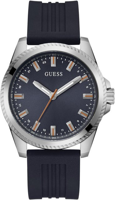 Guess Armbanduhr, Quarz, Edelstahl, 44 mm, Blau, Herren - Bild 1