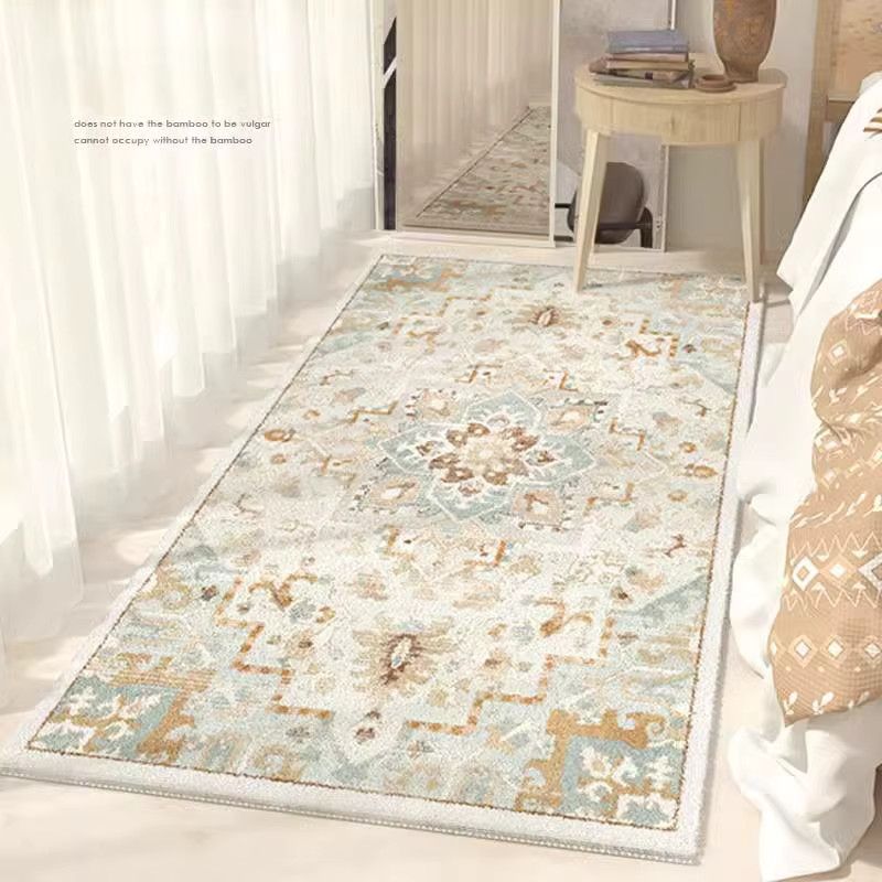 VIKAMA Marokkanischer minimalistischer Teppich als rutschfeste und wasserabsorbierende Fußmatte für Wohnzimmer und Schlafzimmer - Bild 1