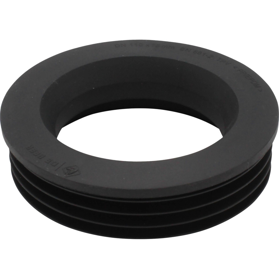 KÖRO Abwasser-Reduzierstück aus Kunststoff in Schwarz DN110 x 75 mm - Bild 2
