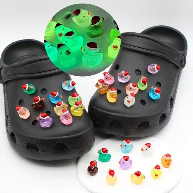 SMATLELF Schuh Charms Set, 3D Ente, Leuchtend - Bild 1