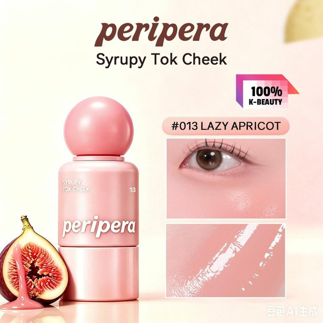 Peripera Syrupy Tok Wange, Foggy Berry, Glänzend - Bild 1
